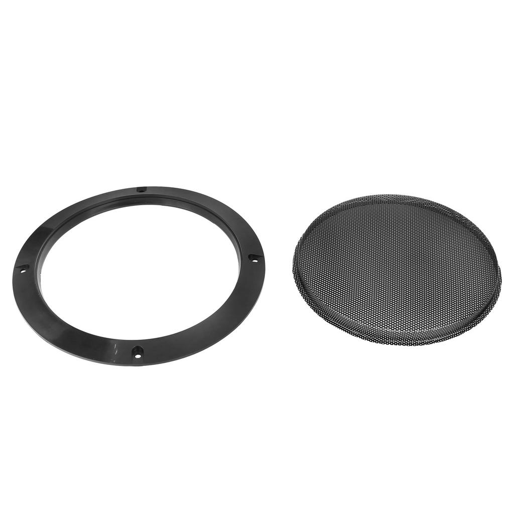 uxcell Speaker Grille Glossy Audio Speaker Cover Mesh Subwoofer Grille Protector Metal Black 2 Pack 6.5 Inch