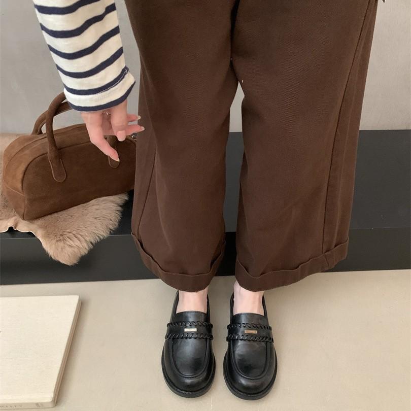 Small leather shoes women's 2025 autumn new women's shoes soft-soled British style loafers versatile jk single shoes