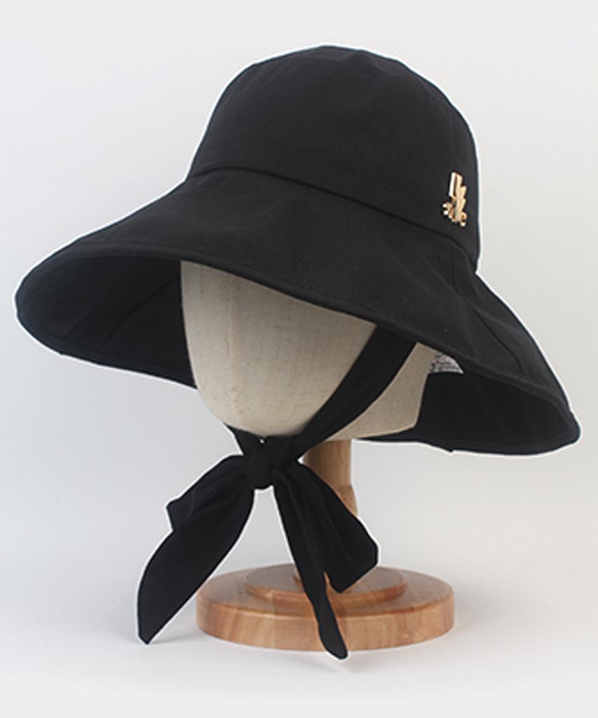 Yunibeosyeolkemiseuteuli Summer Bold String Black Bucket Hat