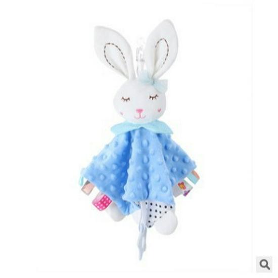 Cute Cartoon Animal Plush Baby Soothing Towel with Toy - CPC CE EN Certified