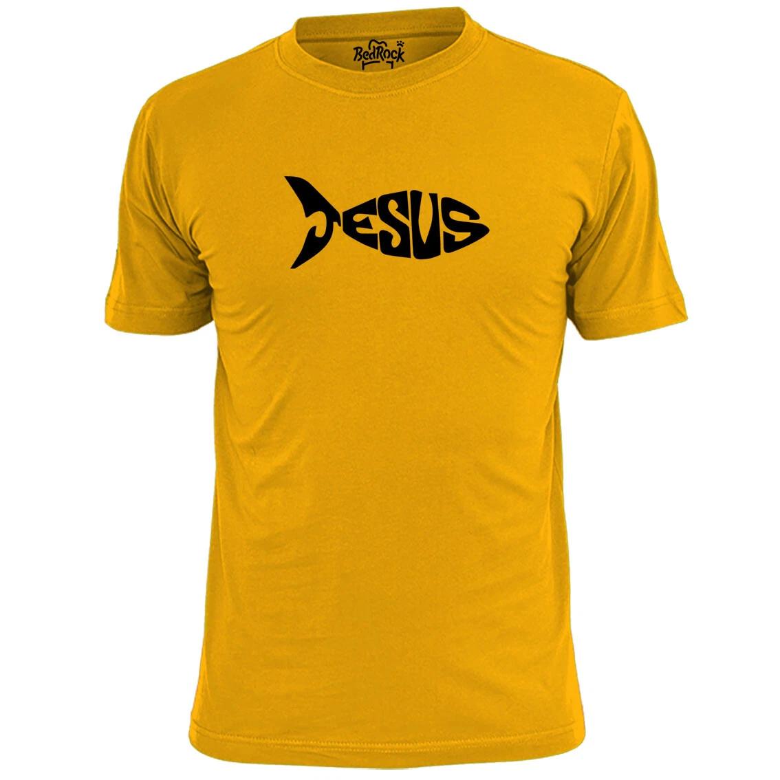 Mens Jesus Christian Fish T shirt Religion Christianity Bible L