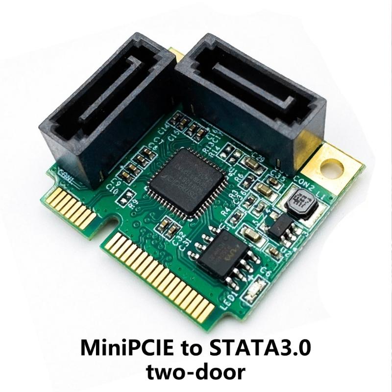 Mini PCIe to SATA3.0 Expansion Card 6Gbps Hard Drive Extension Card for Fast Data Transfer and Easy Installation