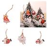 Wooden Holiday Hanging Ornaments Santa Angel Snowman Decoration For Christmas Party And Family Gathering