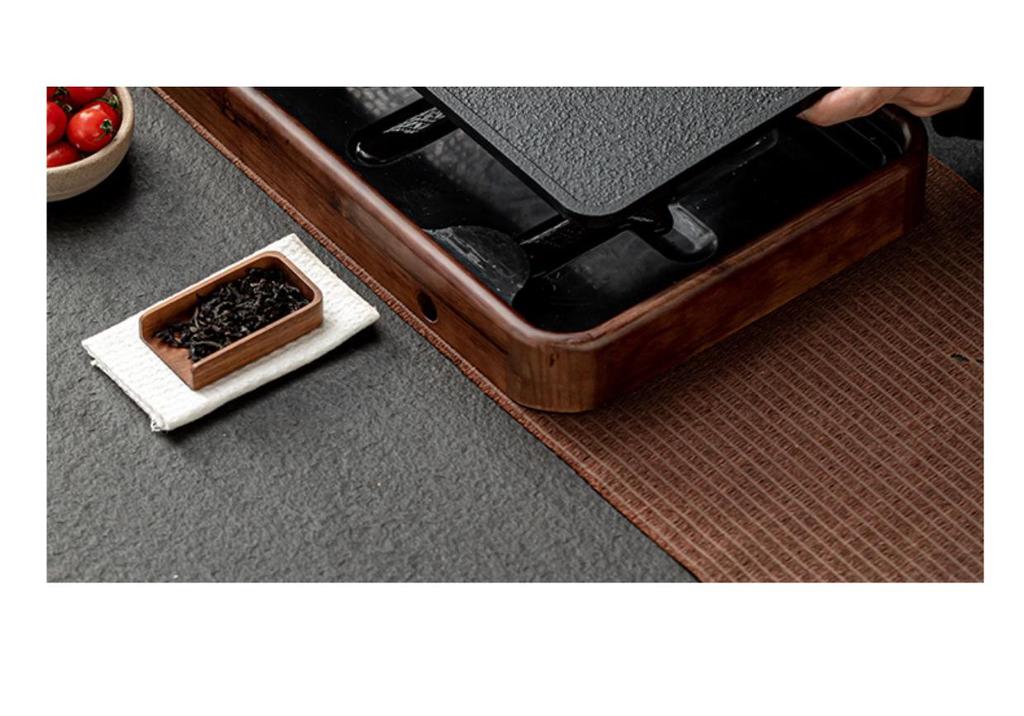 Modern Imitation Wujin Porcelain Tea Tray with Drainage for Dry Brew - Light Luxury Style Tea Table Set