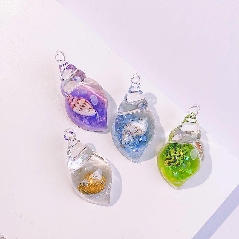 **Siedmiokolorowy Świecący Ślimak Brelok i Wisiorek Biżuteria**