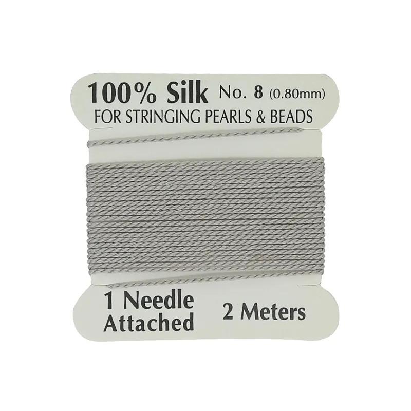 8# 0,8 mm*2 metry Cena fabryczna Wielokolorowy 100% naturalny Różowy Czarny Biały Jedwabny Sznurek Dla Kobiet DIY Tworzenie Biżuterii