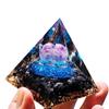 Orgonite Pyramid 60x60mm Natural Stone Pendant, 7 Chakras, Power Stone Ornament, Purification, Crystal Energy, Love Luck, Marriage Luck, Relationship