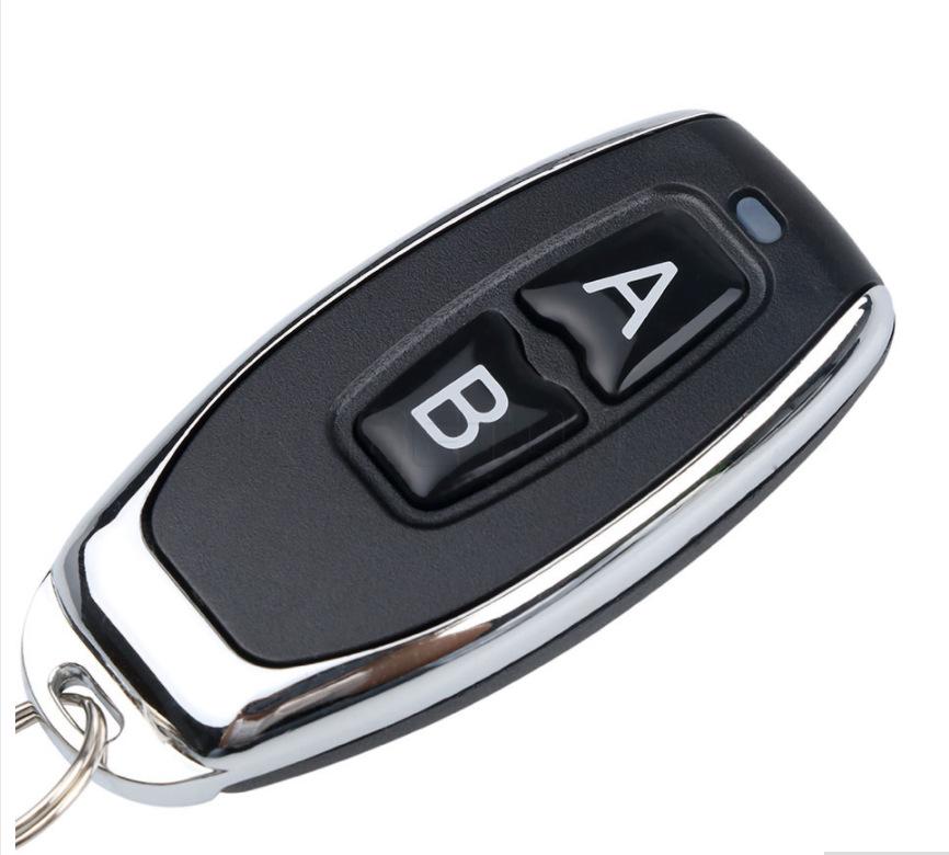 12V Single-Channel Wireless Remote Control Switch with Dual Metal Remotes