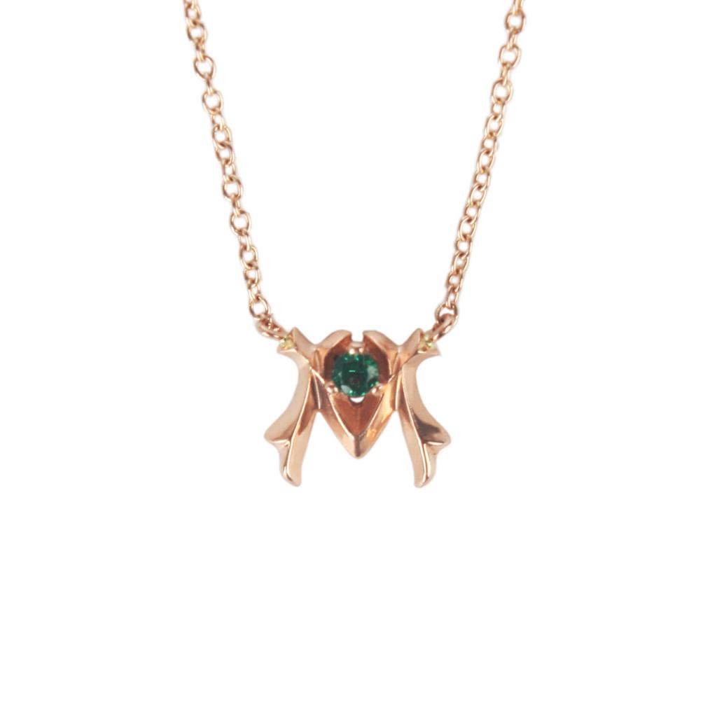 Mezmic M Logo Gold Necklace