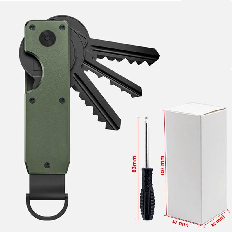 Versatile Metal Key Holder Compact Design for Easy House Key Management Multiple Colors