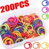 20-200pcs Spiral Stitch Markers Multicolor Knitting Markers Rings Crochet DIY Craft Knitting Needle Clip Hooks Sewing Tools