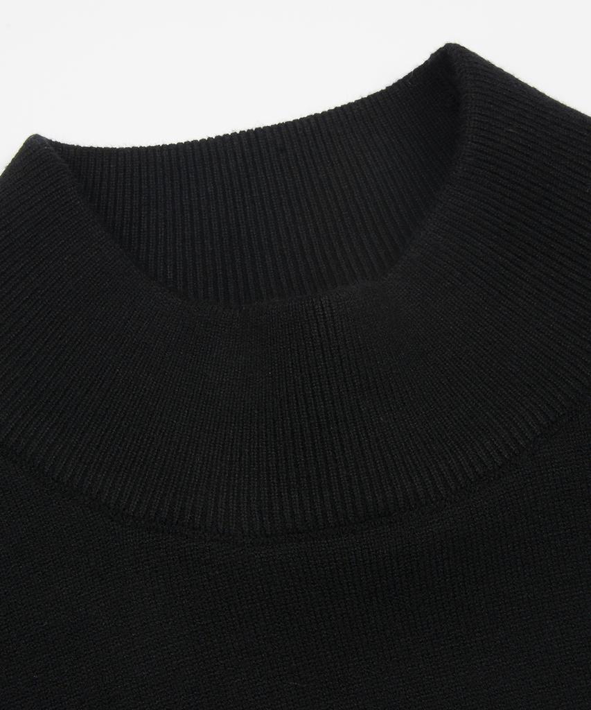 NINEZ Soft Mock Neck Muscle Knit (2 Colors)