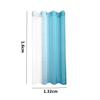 Blackout Curtains for Bedroom Faux Grommet Light Filtering Semi Sheer Gradient Window Curtain for Living Room Heat Blocking