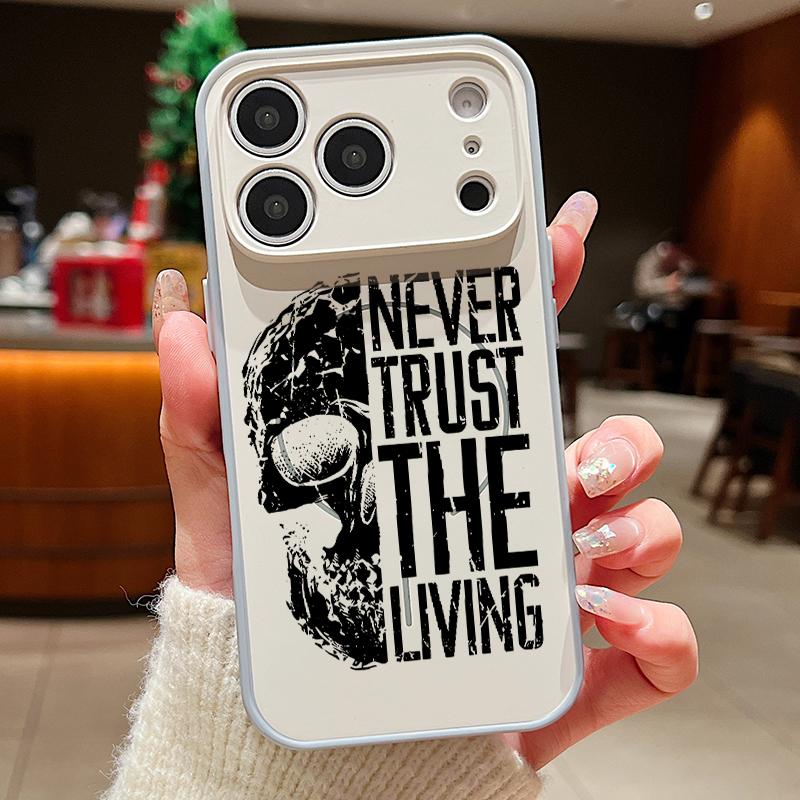 Lettered Skull Pattern Case For iPhone 17 Pro Max Magnetic For Magsafe Hybrid TPU+PC Matte Cover For iPhone 16 15 14 13 Pro Max