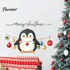 Decorative Stickers for Windows Christmas Cute Penguin Wall Sticker, Merry Cartoon Animal Art Decal, Decals Removable Peel And Stick Murals Kids Room,