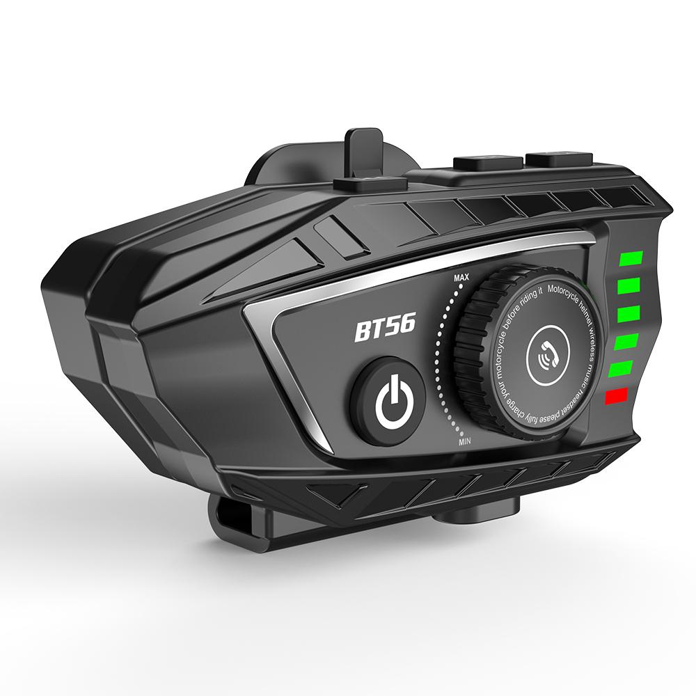 

BT56 Мотоциклетный шлем Bluetooth-гарнитура BT5.4 Громкая связь Беспроводное шумоподавление Водонепроницаемые наушники с RGB-подсветкой для мотокросс-райдера Two-in-one wheat чёрный