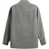 Zara Loose Fit Plain Color Comfortable Long Sleeve Shirt Men Shirts Gray 7446420-802