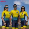 MLC Women's Cycling Jumpsuit Triathlon Sports Suit Summer Cycling Team Women Cycling Jersey Short Sleeve Skinsuit Roupa Ciclismo