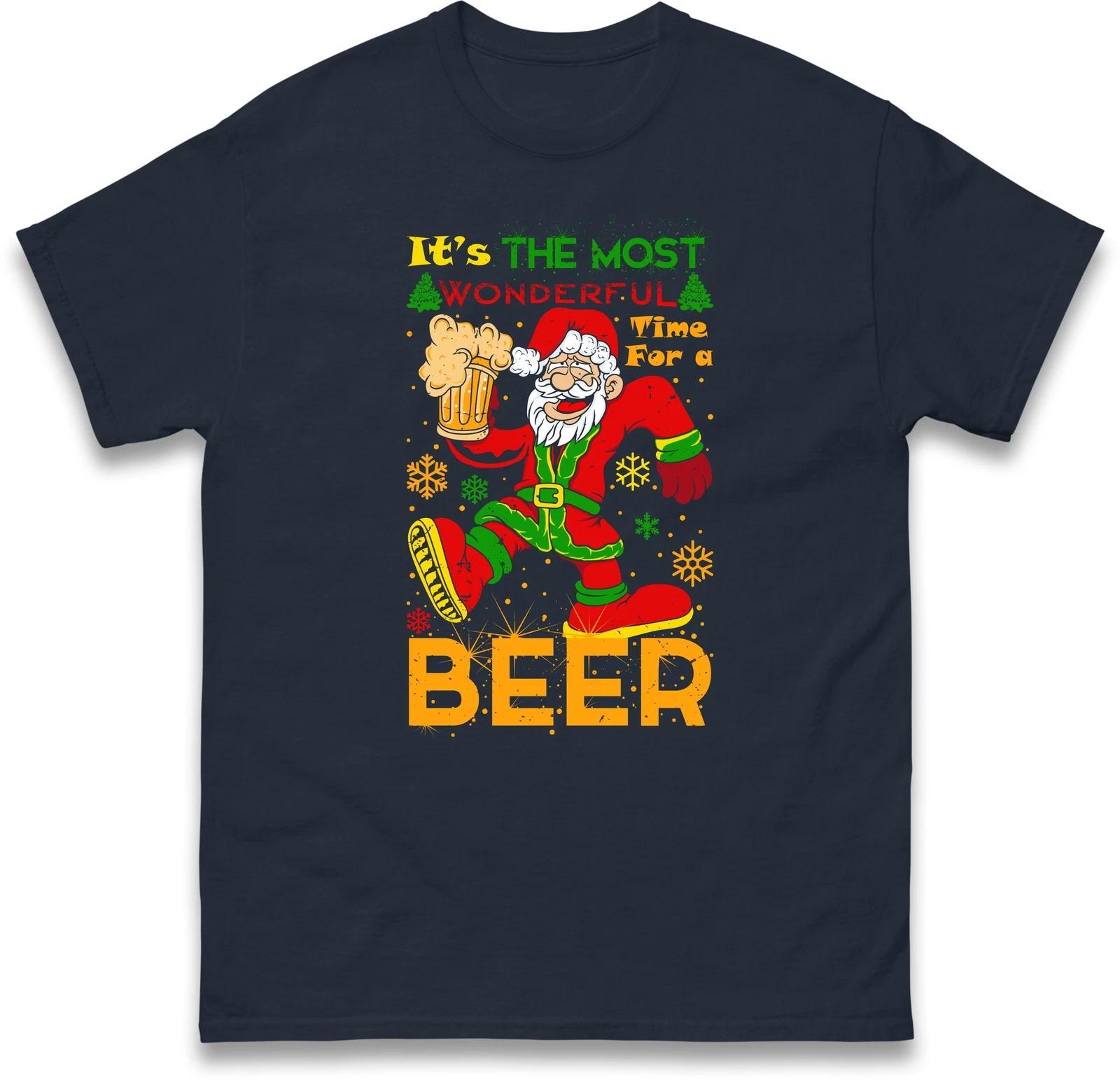 It s The Most Wonderful Time For a Beer Christmas T Shirt,Offensive Christmas S