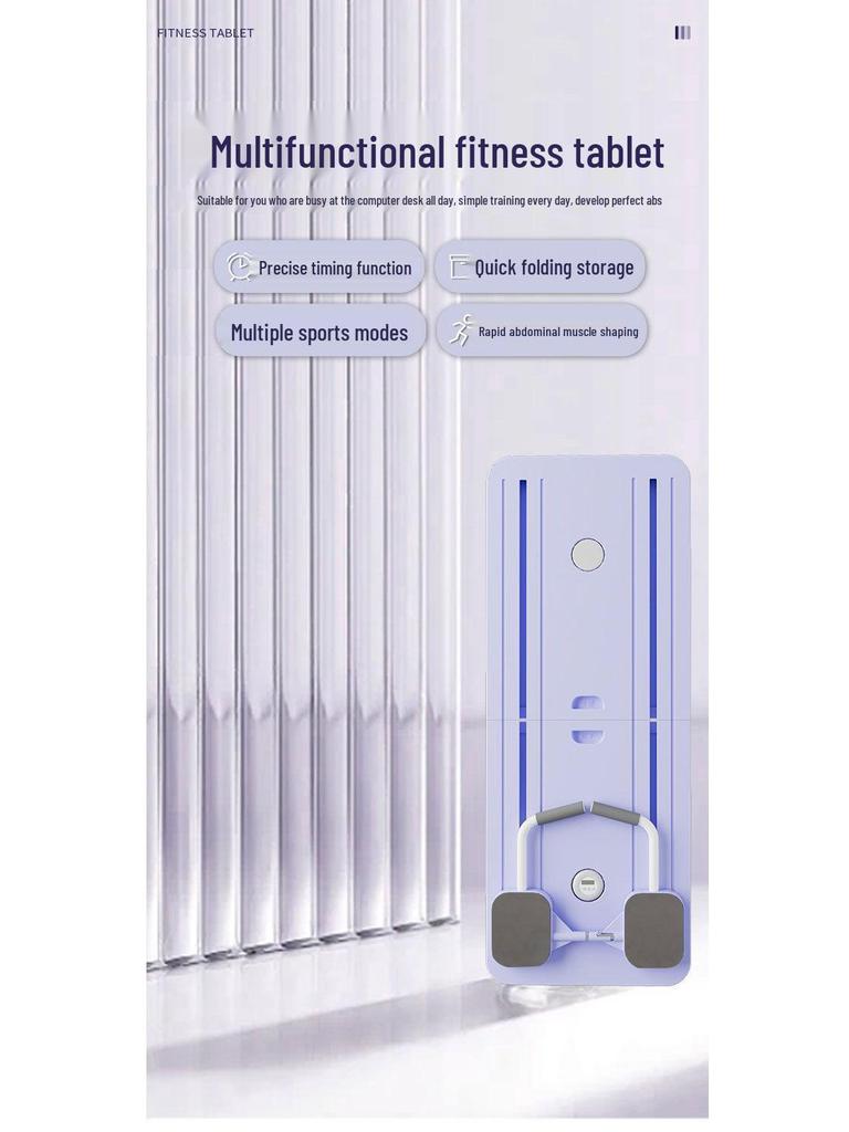 Foldable Multifunctional Fitness Board: Ab Trainer, Chest Muscle Trainer & Pilates Plank Device