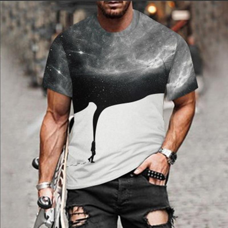 

Летняя мода футболка с принтом кота уличный досуг для взрослых 6XL