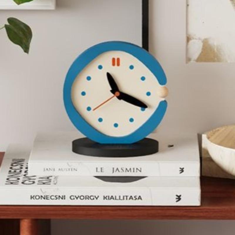 Retro Table Clock Living Room Desk Clocks Decorative Luxury Tabletop Watch Aesthetic Bedroom Desktop Watches Tables Decorations