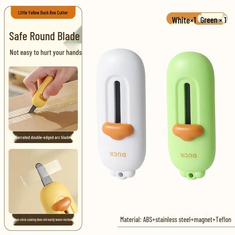 JINGRUIXIANG Magnetic Box Cutter with Serrated Blade