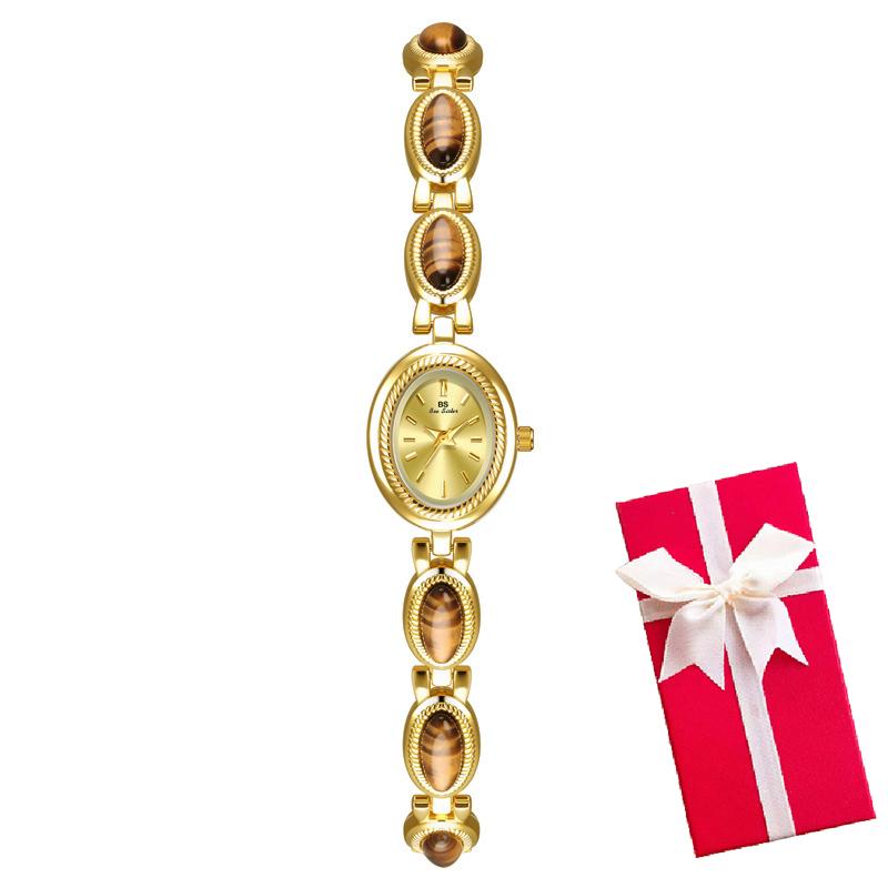 Oval Rhinestone Ladies Wrist Watches Top Brand Luxury For Women Bracelet Watches Gold relogio feminino dropshipping Fashion