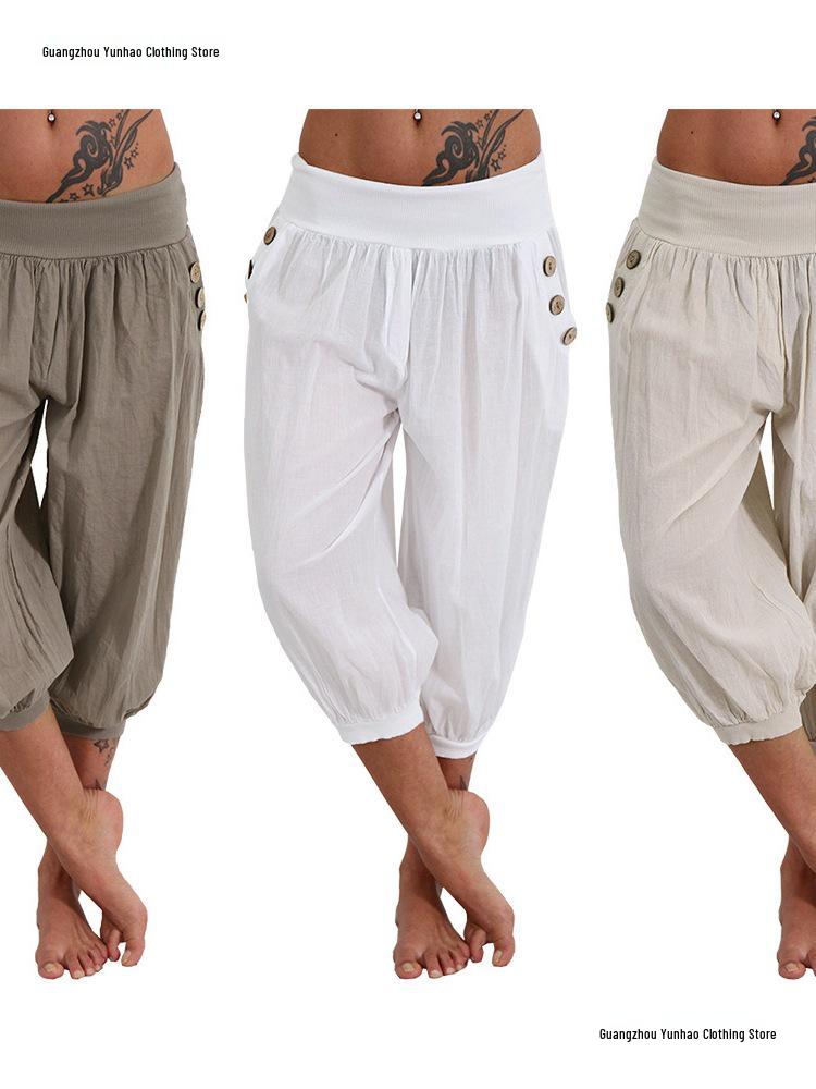 2018 Summer Aladdin Plus Size Casual Pants for Women