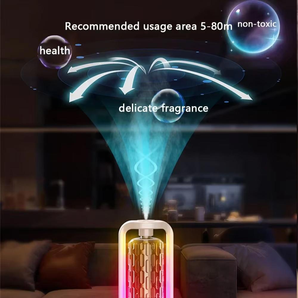 HOMZY 50ml Wall Mounted Aroma Diffuser Fragrance Essential Oil Aromatherapy Machine with Time Setting Air Purifying Fragrance Diffusing