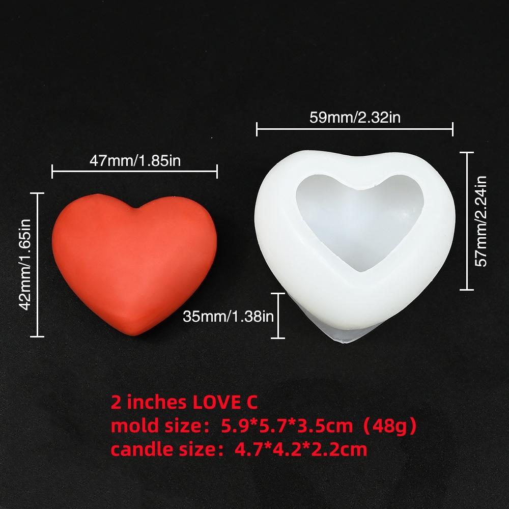 3D Woven Love Heart Silicone Mold Diy Handmade Heart-shaped Candle Soap Plaster Cake Chocolate Baking Tool Valentine's Day Gift