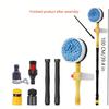 High-Pressure 360° Rotating Car Wash Brush Kit - Automatic Foaming, Chenille Bristles, Adjustable Dip Wash, Rotary Wash Brush