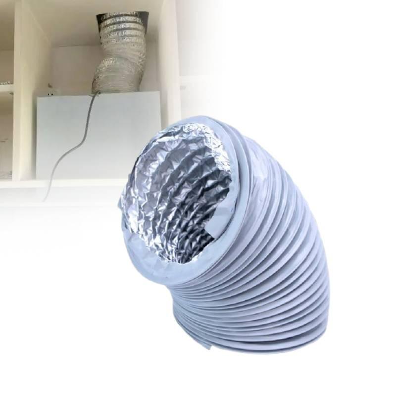 Aluminiumfolie Ausziehbarer Lüftungsschlauch für Dunstabzugshaube Abluftwerkzeug Küche