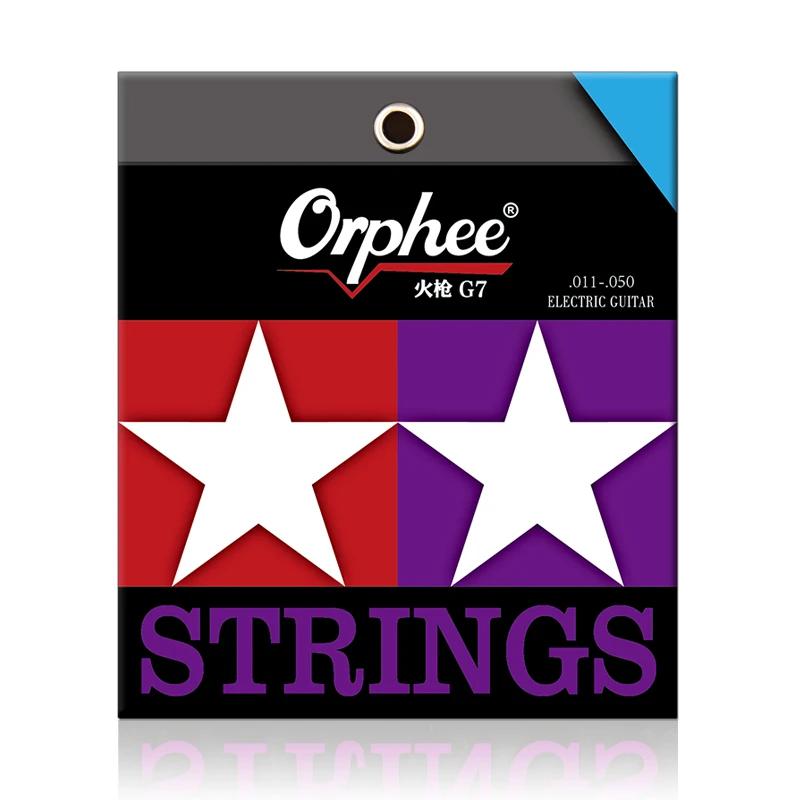 Orphee Electric Guitar Strings Fire Lock Series Nano Coating Hexagonal Core 100% Nickel Electric Guitar Strings Accessories