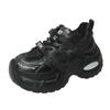 7.5CM New 2025 Summer Women Platform Sneakers Thick Bottom Breathable Mesh Casual Chunky Shoes High Heel Sports Dad Shoes Woman
