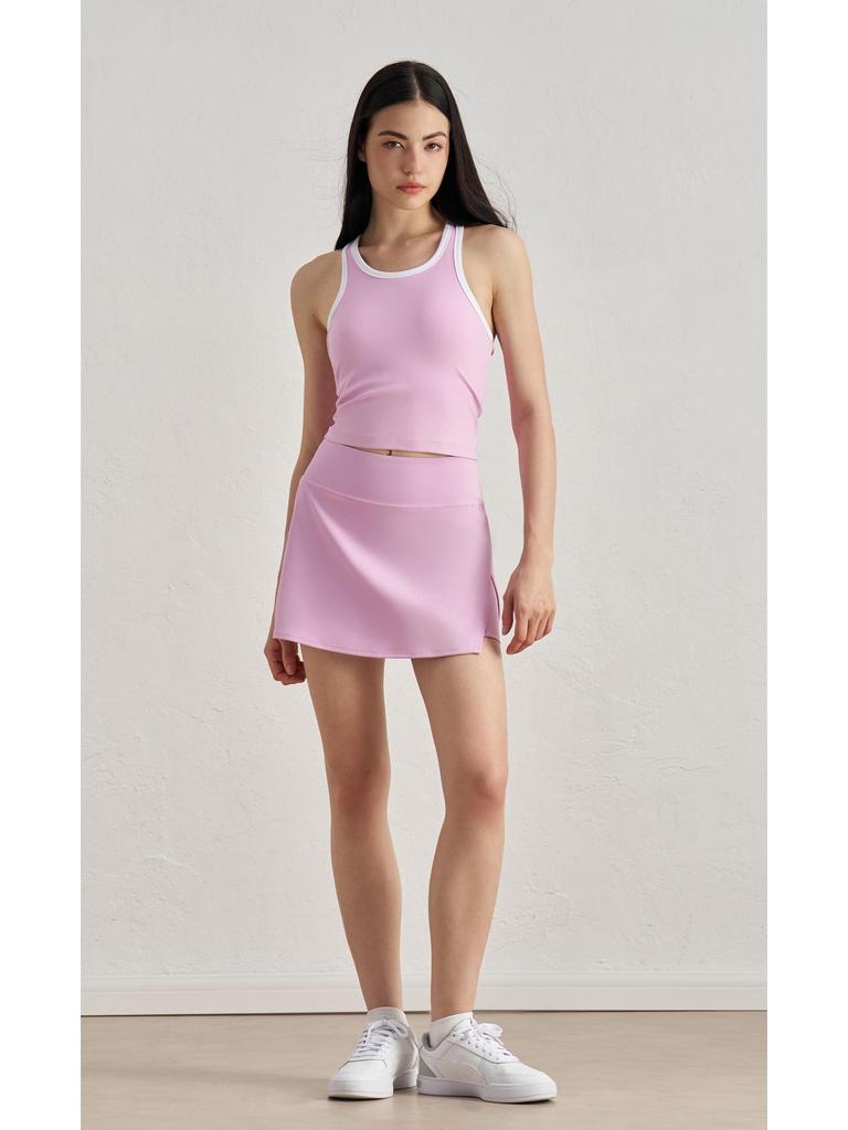 Biustonosz sportowy Nude Feeling Color Block Stitch - Damski oddychający biustonosz do jogi i pilatesu