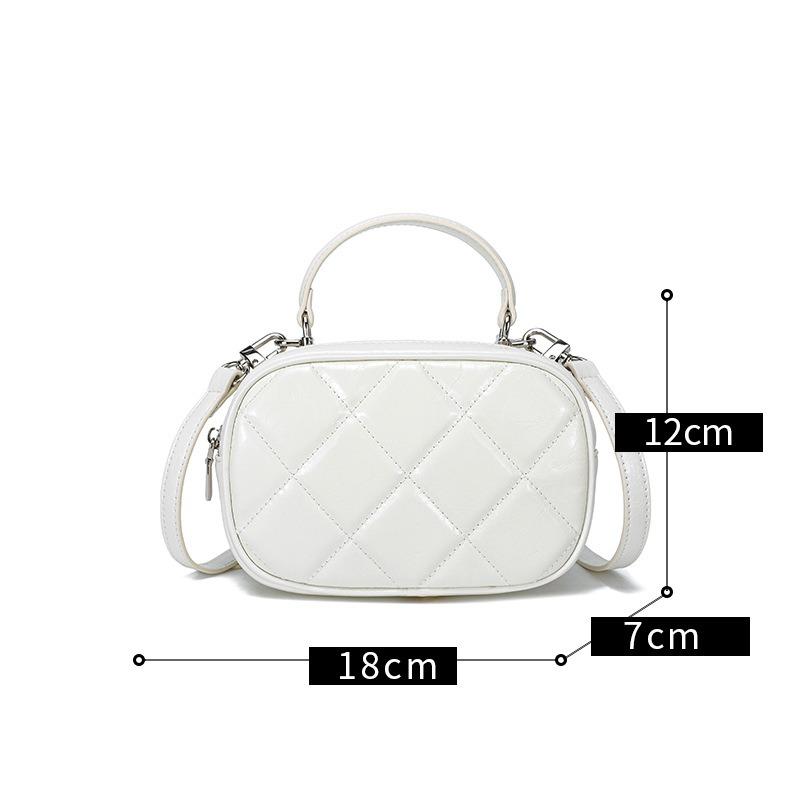 Leather Women's Bags, Small Bags, Messenger Bags, Women's New Popular Versatile Handbags, High-end Niche Shoulder Bags