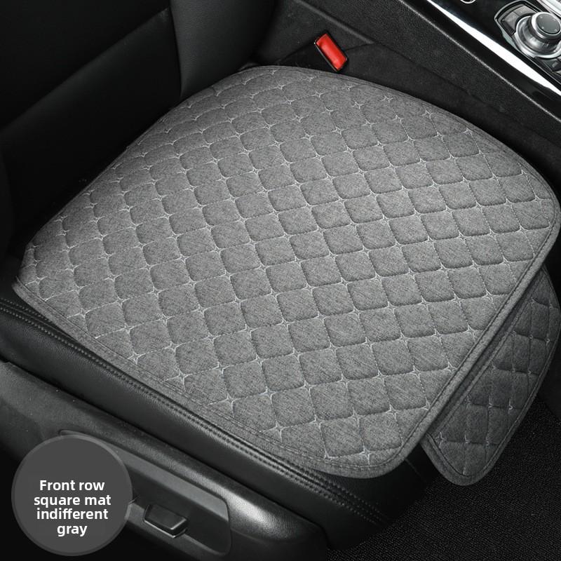 Car Seat Cushion Four Seasons Universal Non-slip Single + Backrest, Three-piece Set