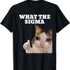 ERM What The Sigma Meme Gato Brainrot Camiseta para Homens Mulheres Meninas Crianças