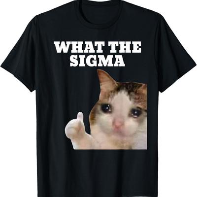 ERM What The Sigma Meme Γάτα Εγκεφαλική Σήψη Μπλουζάκι για Άνδρες Γυναίκες Κορίτσια Παιδιά