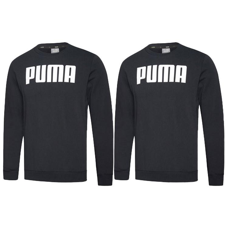 PUMA Logo Alphabet Round Neck Black Men's 855227-01