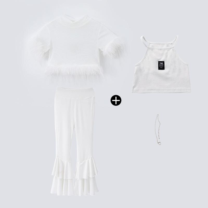 Jazz dance costume girls June 1 children's stage costume catwalk kpop girl group sequins sweet cool dance costume summer