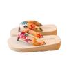 Beach Sandals for Women and Matching Bohemian Beige CSJ1032 [Fastflows] Girls, Mother-Daughter Set, Platform, Comfortable, Style, Cute,