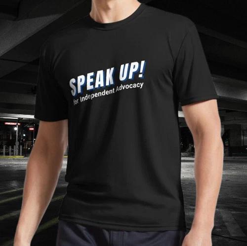 

Speak Up! Logo 3 Active T-Shirt Funny Size Mode American T-shirt M