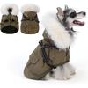 PINA Dog Coat for Small Medium Large Dogs, Waterproof Dog Winter Jacket with Built in Harness Dogs Winter Coat, Puppy Cold Weather Coats with Plush