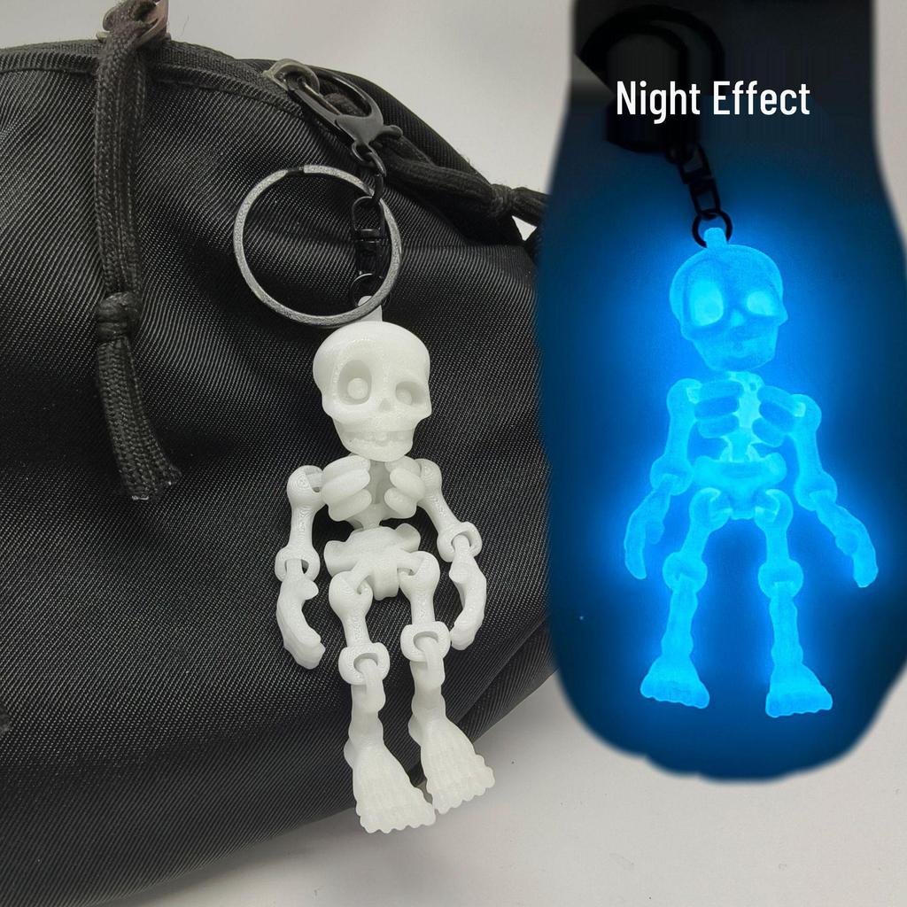 Fully Articulated 3D Skeleton Keychain