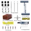 33/57pcs Auto Tire Repair Set Puncture Repair Tools Car Van Motorcycle Bike Emergency Heavy Duty Tubeless Tire Repair Rivet Set