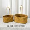 Flower basket rattan hand-held basket straw bamboo weaving hand-inserted flower basket simulation small flower basket plant basket