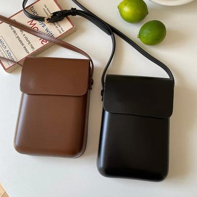 Flap Magneet Crossbody Tassen Dames Verticaal Design Crossbody Tassen Mini PU Leer Schoudertassen en Handtassen Telefoon Simpel