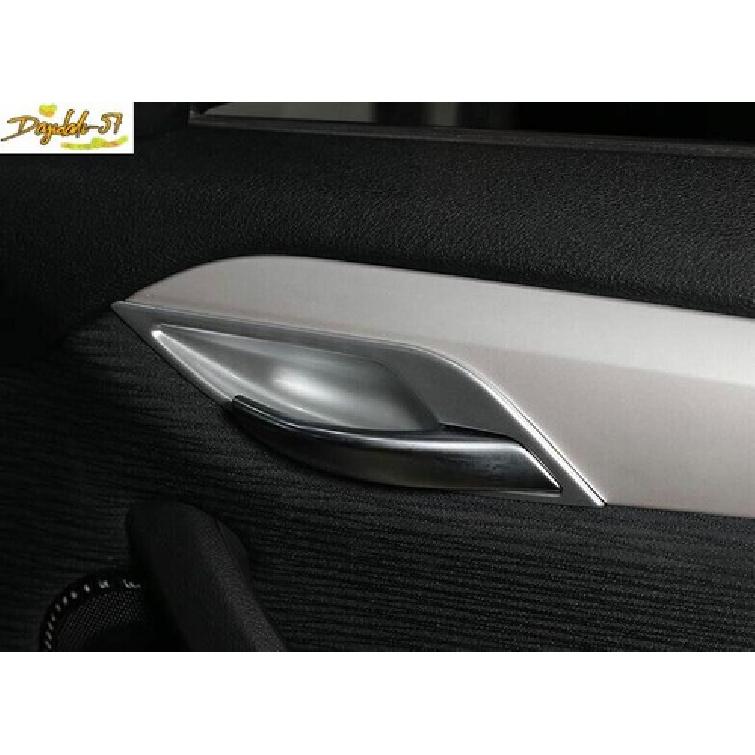 Fits For BMW X1 E84 2010-2014 2015 ABS Silver Interior Door Bowl Cover Trim 4PCS